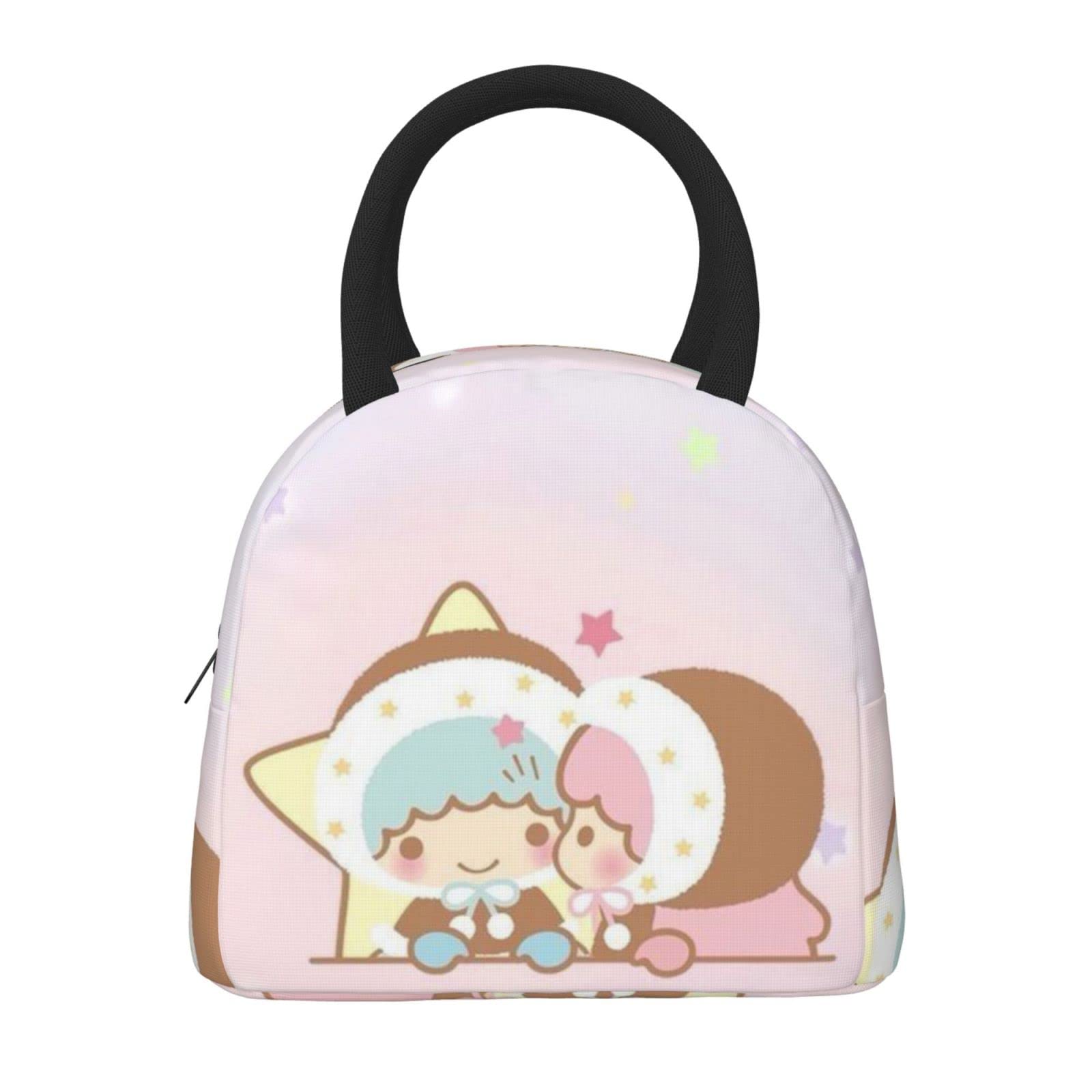 キラキラ⭐️　　ランチバッグ Amazon | ききらら キキララ 保冷 がま口 ランチバッグ ブラック